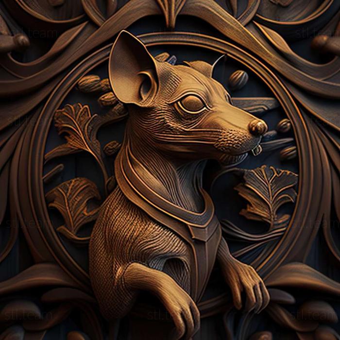 3D model The Prague Rat dog (STL)